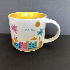 Starbucks You Are Here Series Florida Coffee Mug Cup 14 oz State Orange